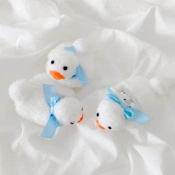 

Cartoon duck Cover for Airpods 12 Case Cute Knitted Plush Earpods Coque Accessories for Airpod Air Pods pro Cases Fundas