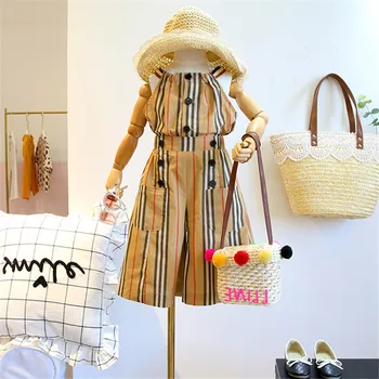 

Pattern Striped Baby Girl Summer Outfits Set 2020 Kids Clothes Set For Children Tracksuit tops+Pants 2pecs Girls Set Suits