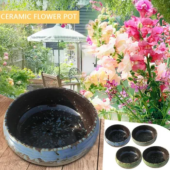 

New Ceramic Container Decorative Flower Basket Newest Storage Party Decoration Pots Large-Caliber Personality Succulent Platter