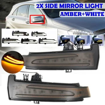 

LED Turn Signal Light For Mercedes W204 W212 W221 Left+right Lamp Replacement Dynamic Side Mirror