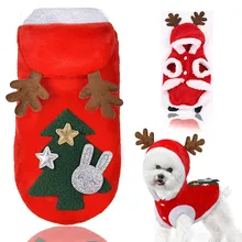 Christmas Dog Clothes Small Dogs Santa Costume for Pug Chihuahua Yorkshire Pet Cat Clothing Jacket Coat Pets Costume