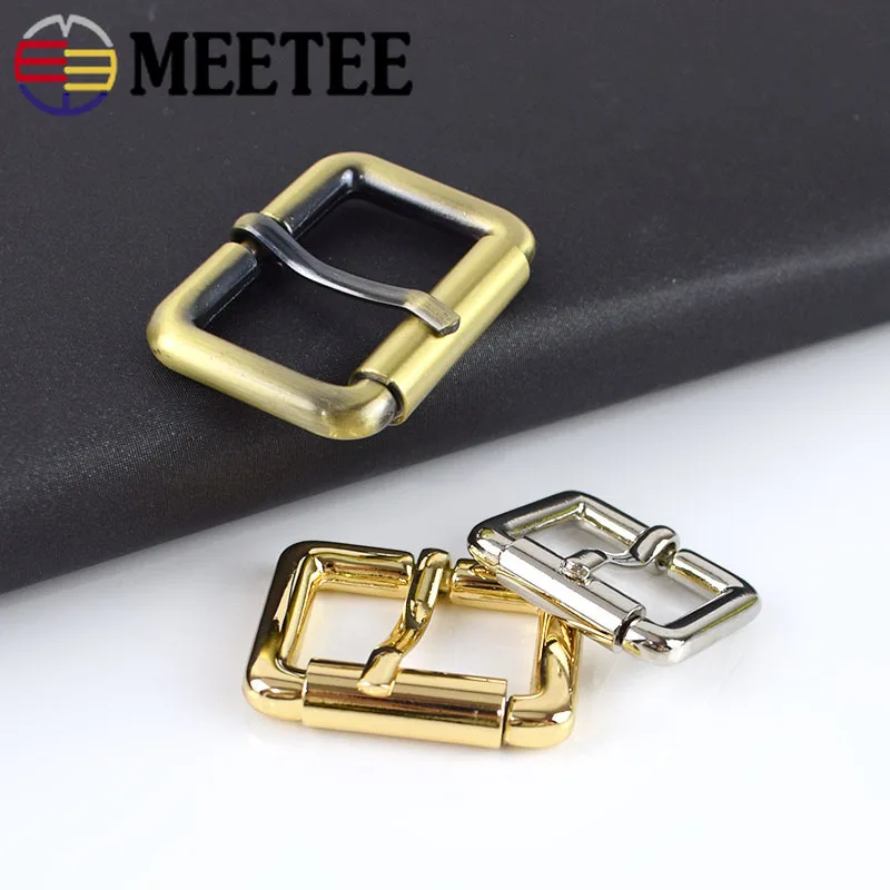 Meetee 20-32 мм квадратная металлическая пряжка для ремня, ремень для рюкзака, роликовая пряжка, аксессуары для кожаных сумок BD307