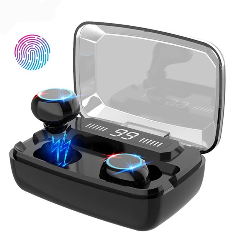 TWS M11 наушники с усиленными басами HiFi сабвуфером беспроводные Bluetooth IPX7 3300 мА/ч