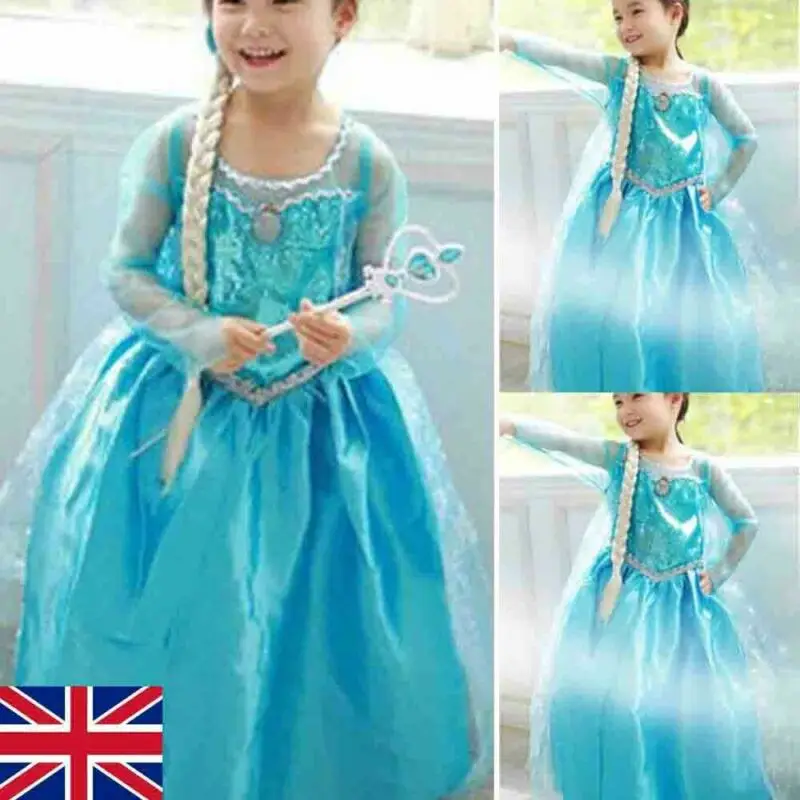 Новое Модное детское платье для маленьких девочек, костюмы принцессы, милые вечерние платья, платье для костюмированной вечеринки, милое платье с героями мультфильмов, Прямая поставка