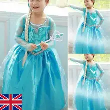 Новое Модное детское платье для маленьких девочек, костюмы принцессы, милые вечерние платья, платье для костюмированной вечеринки, милое платье с героями мультфильмов, Прямая поставка