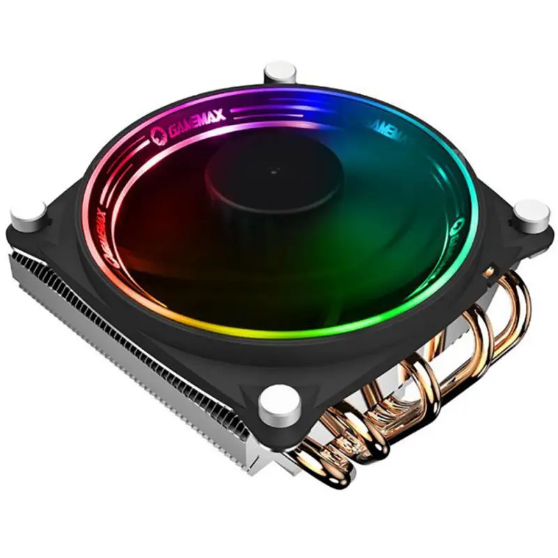 A Radiator Desktop Computer Mute Temperature Control 5 Copper Tube Press Type CPU Cooler - Цвет: A