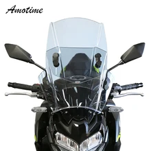 Pour KAWASAKI YAMAHA HONDA BMW haut et bas réglable universel moto pare-brise couvre écran motos déflecteur