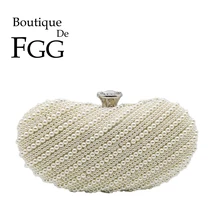 Boutique De FGG Элегантный женский вечерний клатч из бисера, сумки и сумочки для свадебной вечеринки