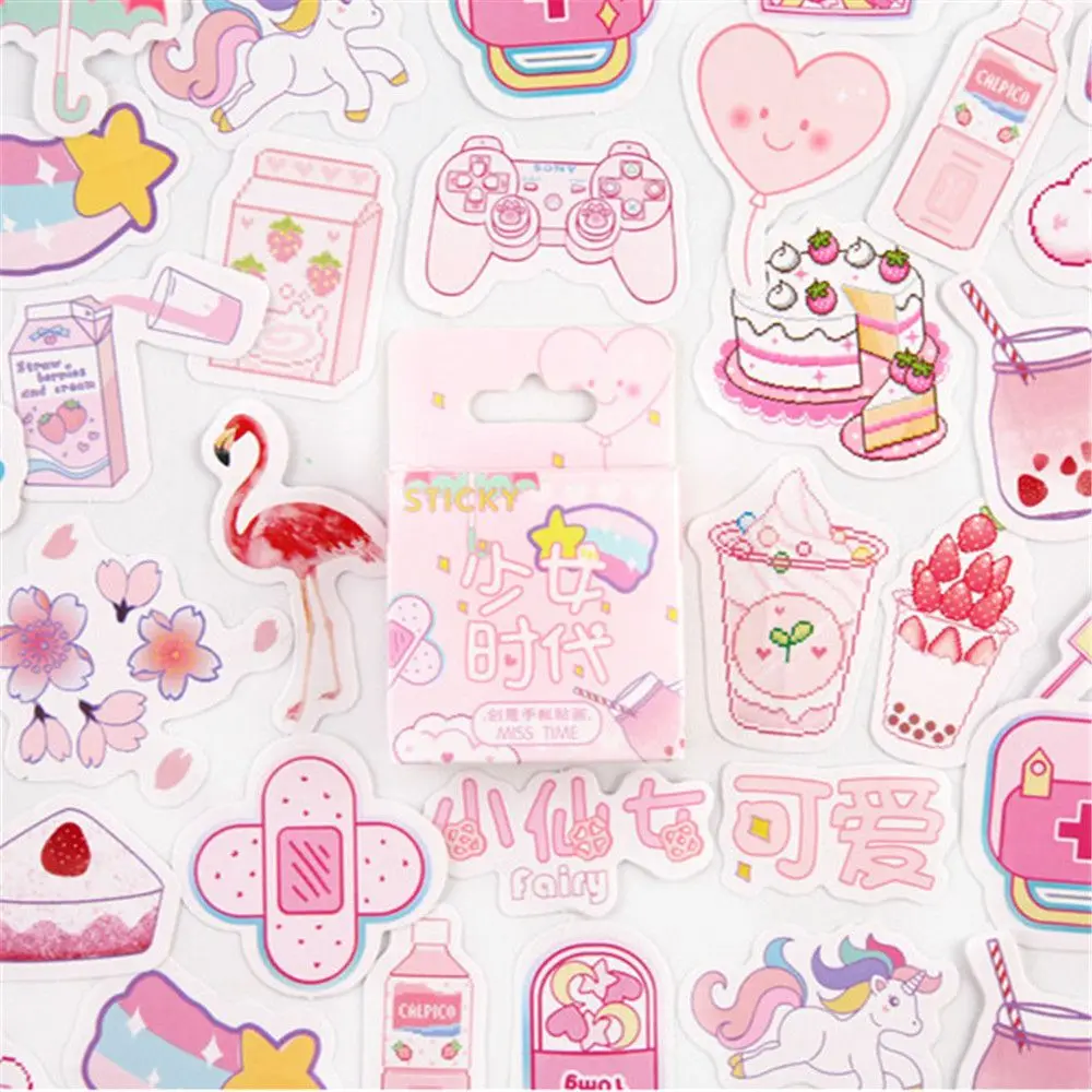 5 40-50 шт./лот DIY милый мультфильм Kawaii Персонажи ПВХ наклейка s прекрасный кот шаблон наклейка с медведем для дневника украшения Примечание стикер s - Цвет: 5