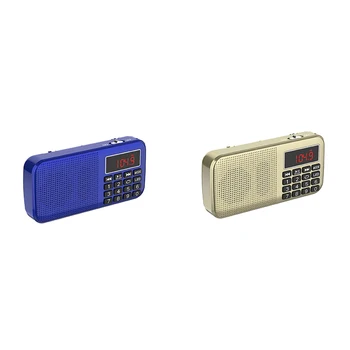 

L-558 MP3 Music Speaker Portable Mini Auto Scan FM Radio with Two TF Card Slot