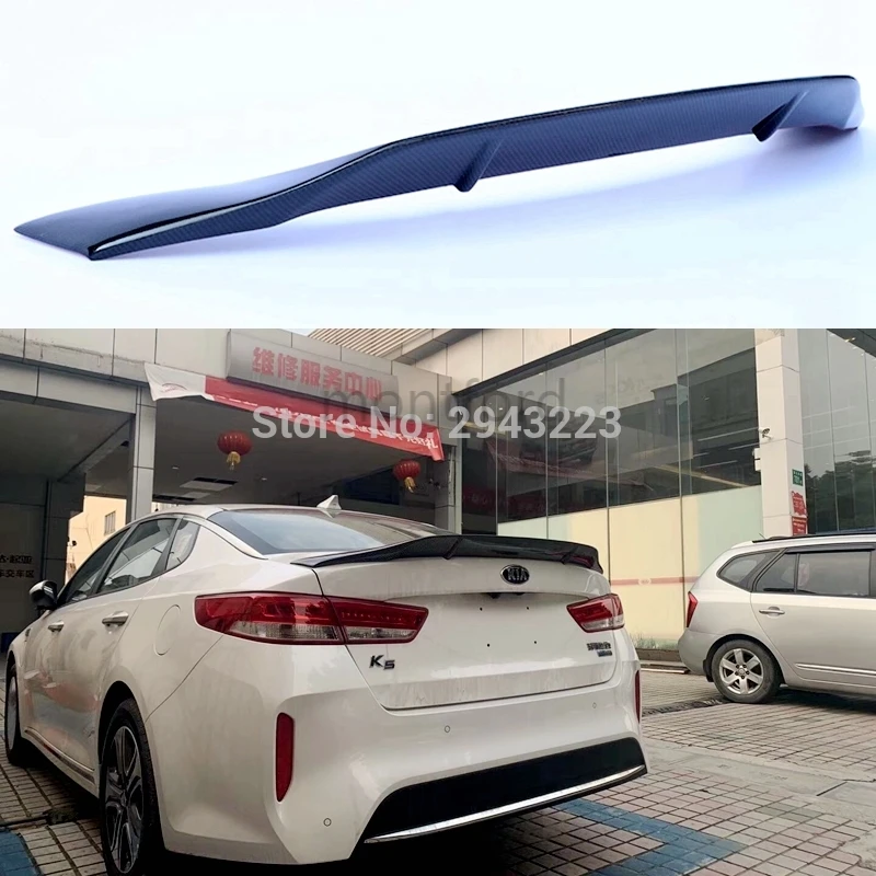 

Подходит для Kia K5 Optima R-style 2016 2017 2018 2019 высококачественный задний спойлер из углеродного волокна задний спойлер багажник губа крыло автомобильные аксессуары