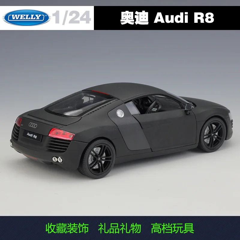 Welly 1:24 Audi R8 Сплав модель автомобиля Diecasts& игрушечные транспортные средства коллекционные подарки не-пульт дистанционного управления Тип транспортная игрушка