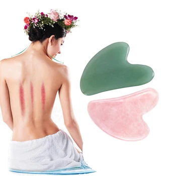 

Natural Guasha Jade Board Scraping For Body Neck Massager For Face Health Care Tool Facial SPA Gua Sha Plate Stone Massage