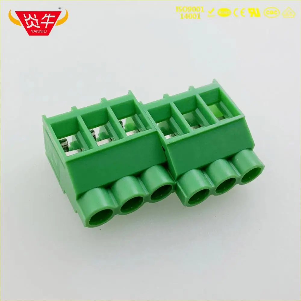 KF635 6,35 Американская классификация проводов 2р 3P PCB Универсальный Винтовые клеммы DG636 6,35 мм 2PIN 3PIN SPT 5/2-6,35-1714955 PHOENIX CONTACT DEGSON KEFA