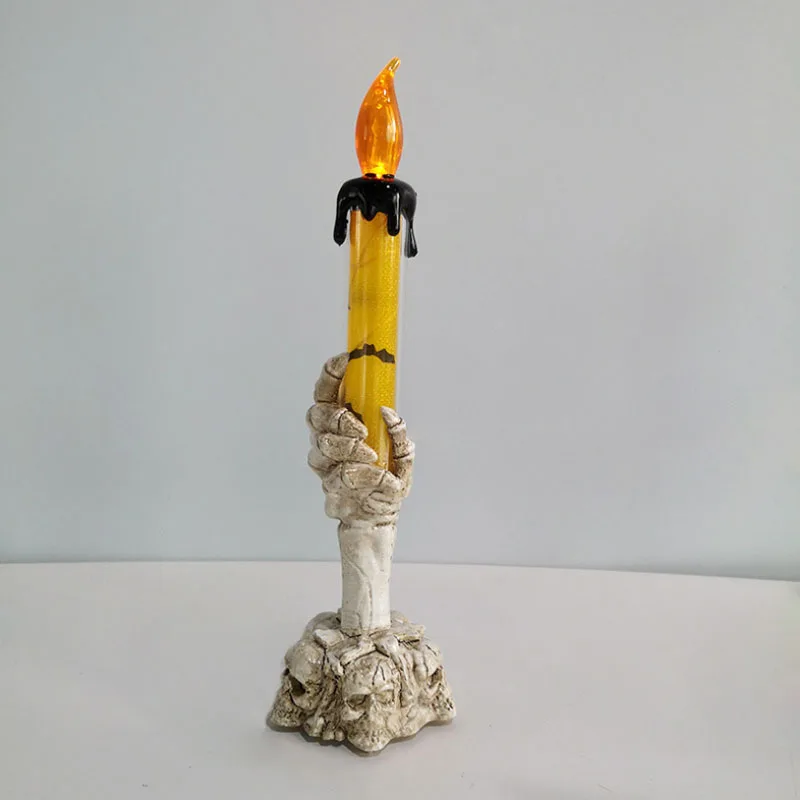 New Halloween LED Flash Illuminate Ghost Hand Candle Light Bar Ghost Festival Product Decoration Props Light Simulation Candle