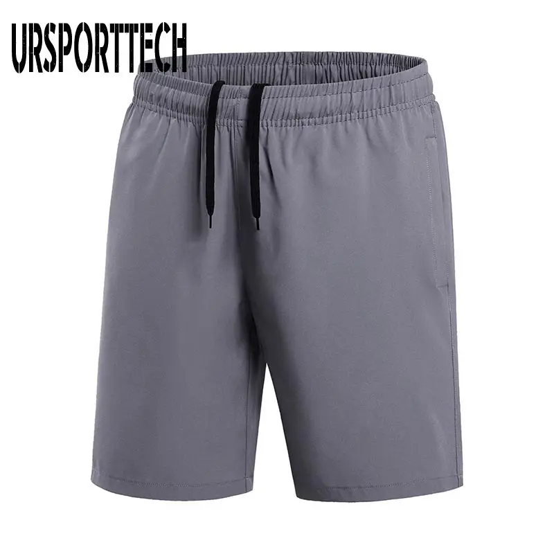 Summer Shorts Men Oversize Casual Gyms Sportswear Short Elastic Waist Homme Male Knee Length Solid Men Shorts Brand Clothing