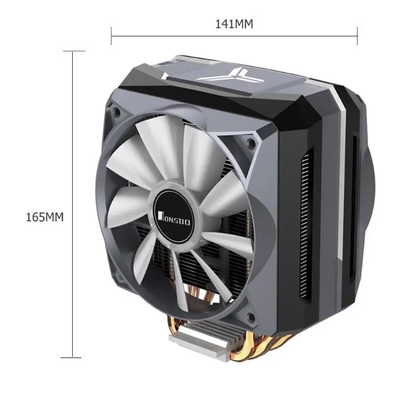 Jonsbo CR1100 башня тип компьютера PC процессор кулер вентилятор 6 тепловых трубок 5 в ARGB освещение настольного охлаждения радиатора для Intel/AMD