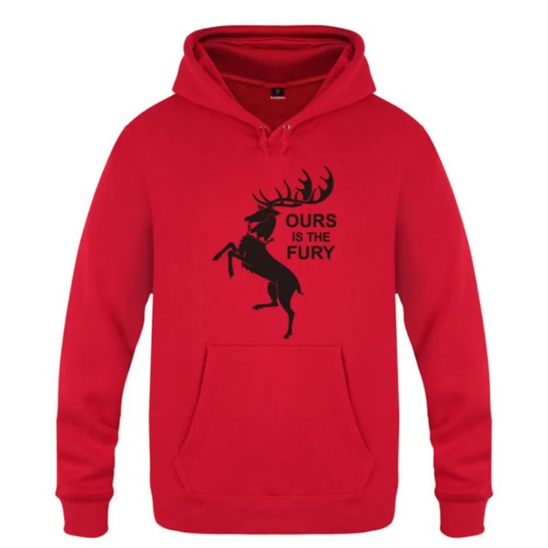 red hoodie 9 Мужские толстовки с капюшоном с изображением Игры престолов, дома Баратеона, мужская толстовка с капюшоном, зимняя флисовая мужская толстовка с длинным рукавом, брендовая мужская Толстовка - Цвет: red hoodie 9