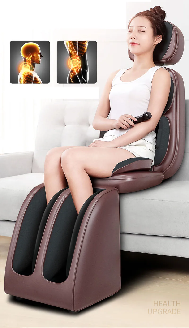 2019 New Neck Shoulder Cervical massage cushion chair Full body massage cushion shiatsu Electric shiatsu cushion massager 4