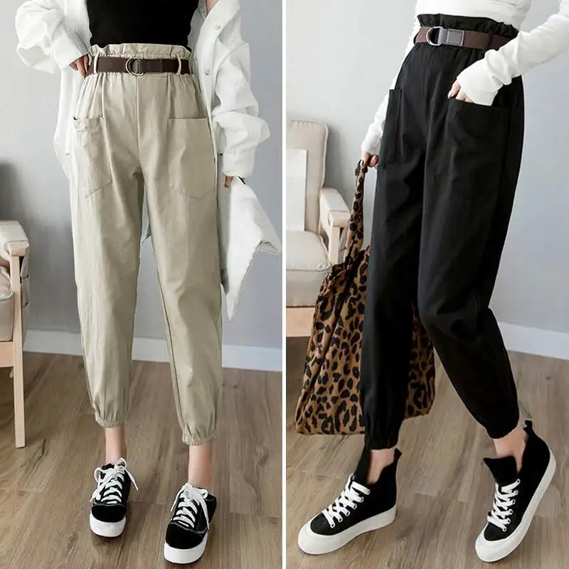 VONDA S-5XL, модные штаны, повседневные, эластичная талия, плиссированные, длина по щиколотку, брюки,, осень, лето, размера плюс, женские брюки