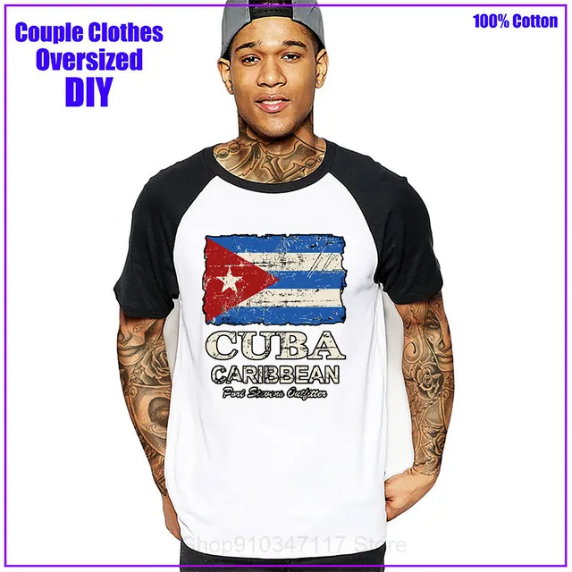 Flag Of Cuban Cuba Flag vintage Men t shirt camisetas t-shirt hombre funny homme clothing military couple clothes dropshipping