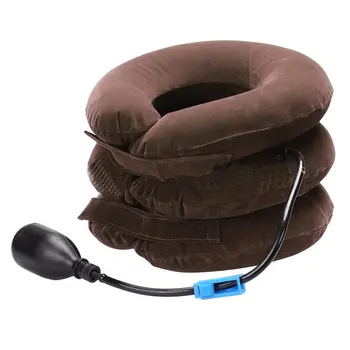 

Inflatable Collar Neck Cervical Vertebra Traction Soft Brace Massage Relieve Headache Head Back Shoulder Neck Pain Massager