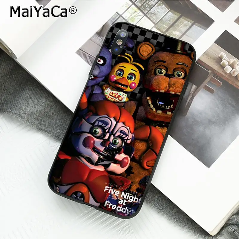 Чехол для телефона MaiYaCa five nights at freddy's fnaf freddy для iphone 11 Pro 11Pro MAX X XS MAX 6 6s 7 7plus 8 8Plus 5 5S SE XR 10