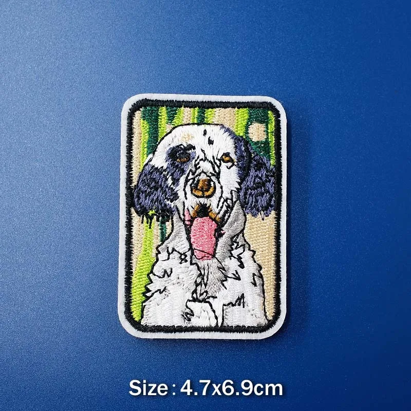 Sushi Dog Iron On Patches Embroidery Badge Applique Clothes Ironing Clothing Sewing Supplies Decorative Badges Sew On patch Hand 