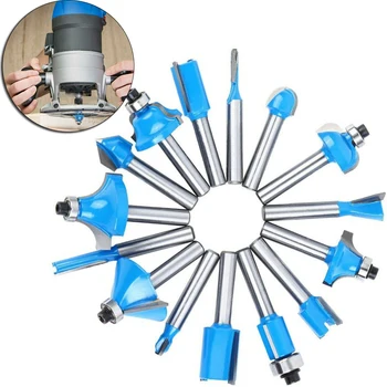 

Woodworking Router Bits Blue High-grade alloy Chisel Drilling Rotary tools