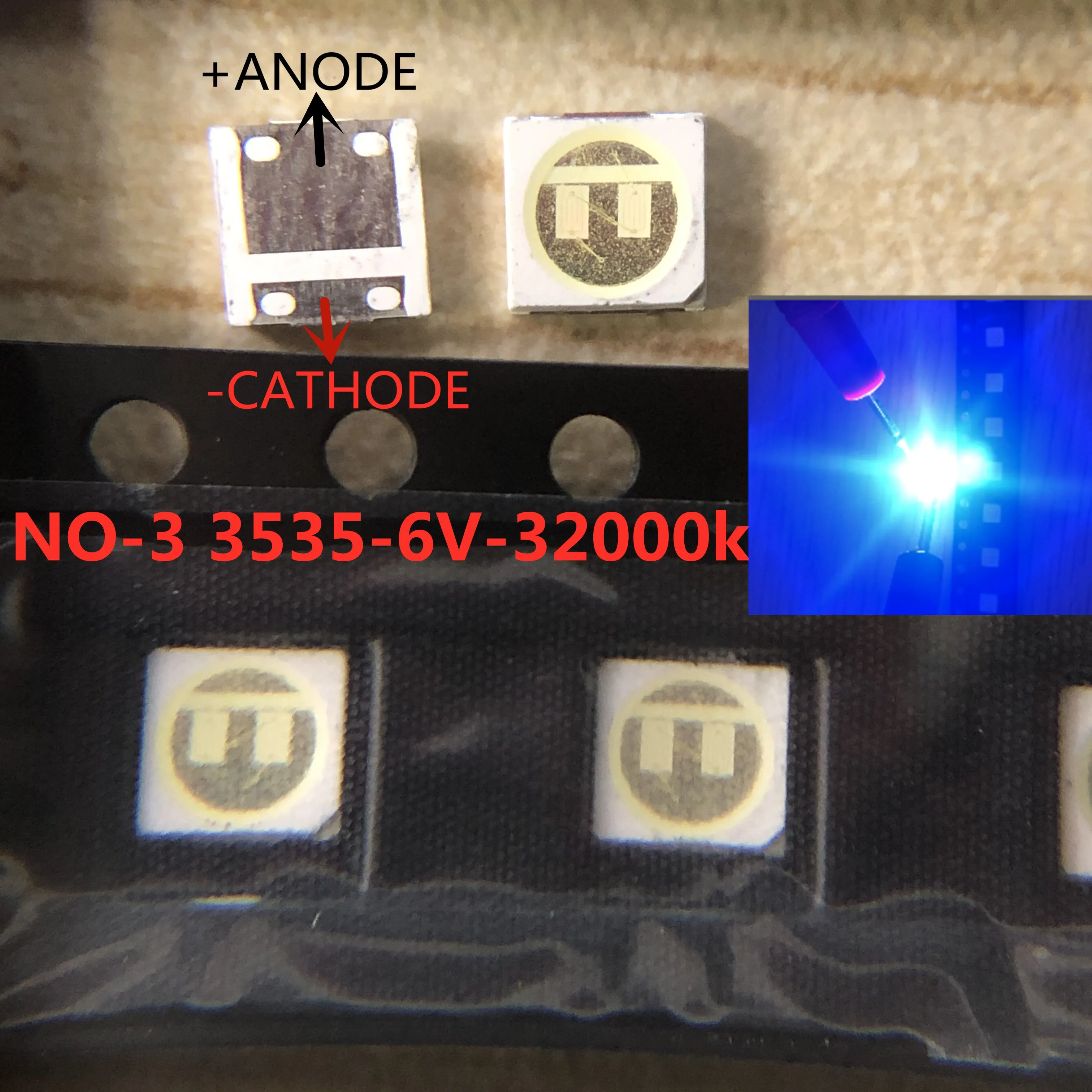 3535 SMD светодиодный Телевизор с подсветкой 1 Вт 3 в 6 диод Televisao LG 3537 диоды для