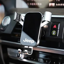 1 pçs titular do telefone do carro gravidade sensing aperto automático suporte universal para jeep renegado compass cherokee wrangler patriot rubicon