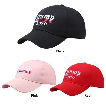 

Trump 2020 Make America Great Again MAGA Baseball Cap Hat BLACK Adjustable Casual leisure hats Solid Color Snapback Summer