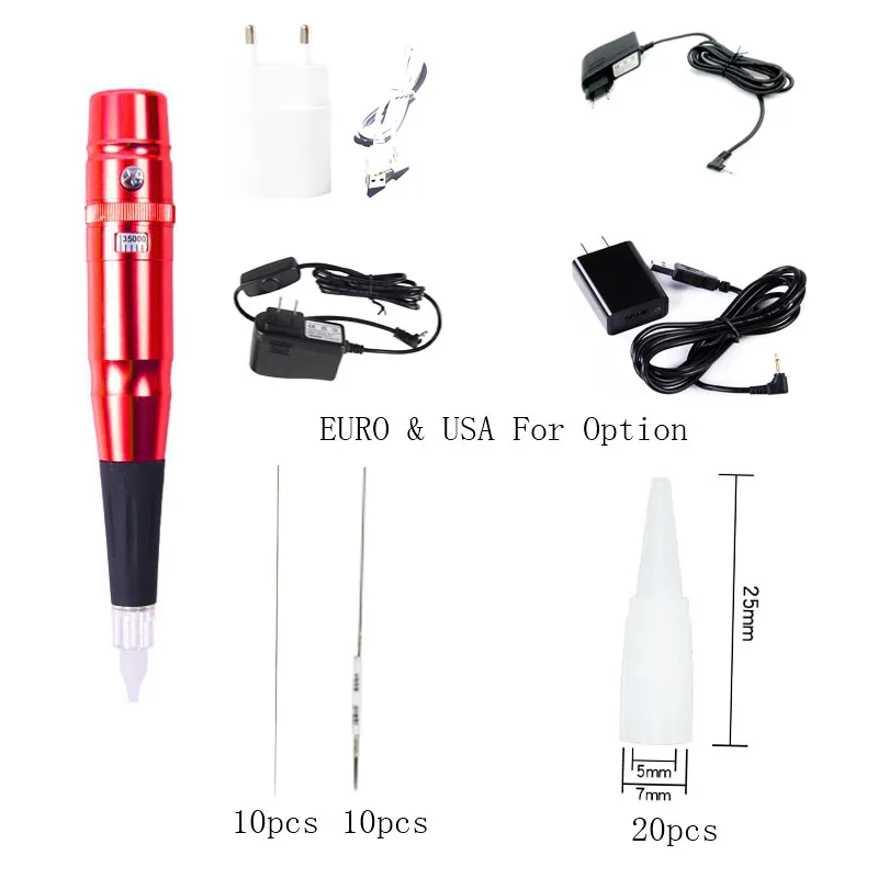 Dermógrafo micropigmentacau универсальная швейцарская моторная ручка для работы с Agulhas для полуперманентного макияжа