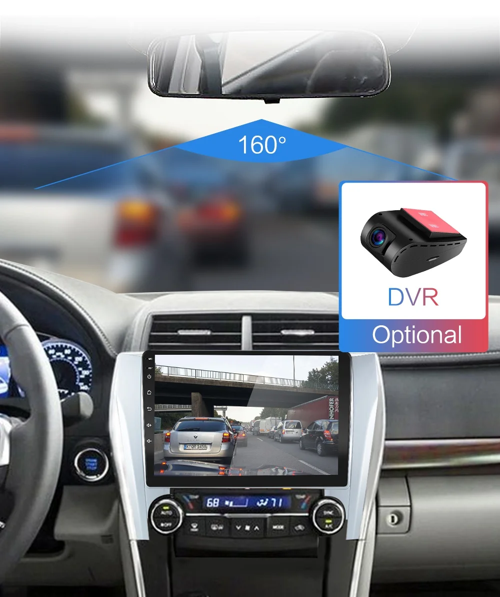 2G+ 32G 1" 2din Android 8,1 GO автомобильный dvd-плеер для Toyota Camry 8 50 55 2011- Автомобильный Радио gps навигация wifi DPS ips плеер