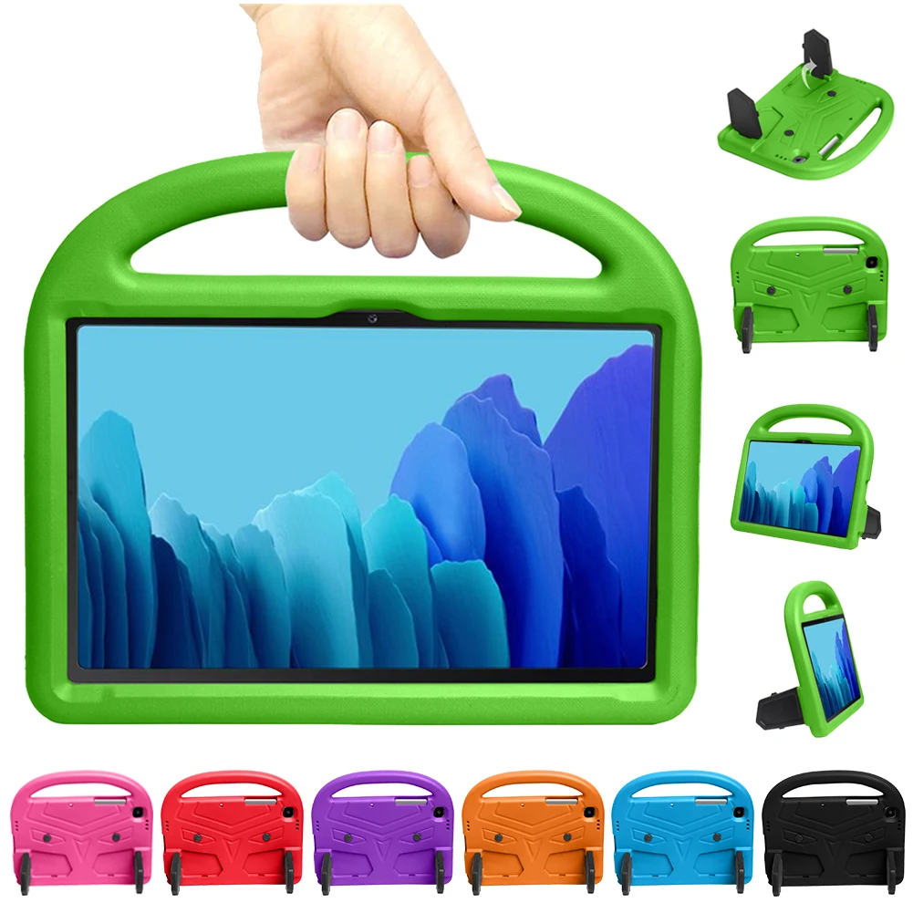 

For Samsung Galaxy Tab A7 10.4inch 2020 SM T500 T505 Handle Stand Cover Kids Safe EVA Shockproof Portable Tablet Protective Case