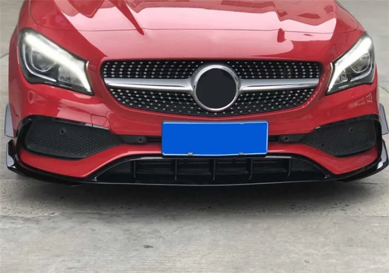 Передний бампер для губ Canards сплиттеры для CLA Class W117 подтяжка лица для benz тюнинг передняя губа автомобиля Стайлинг CLA250 CLA220