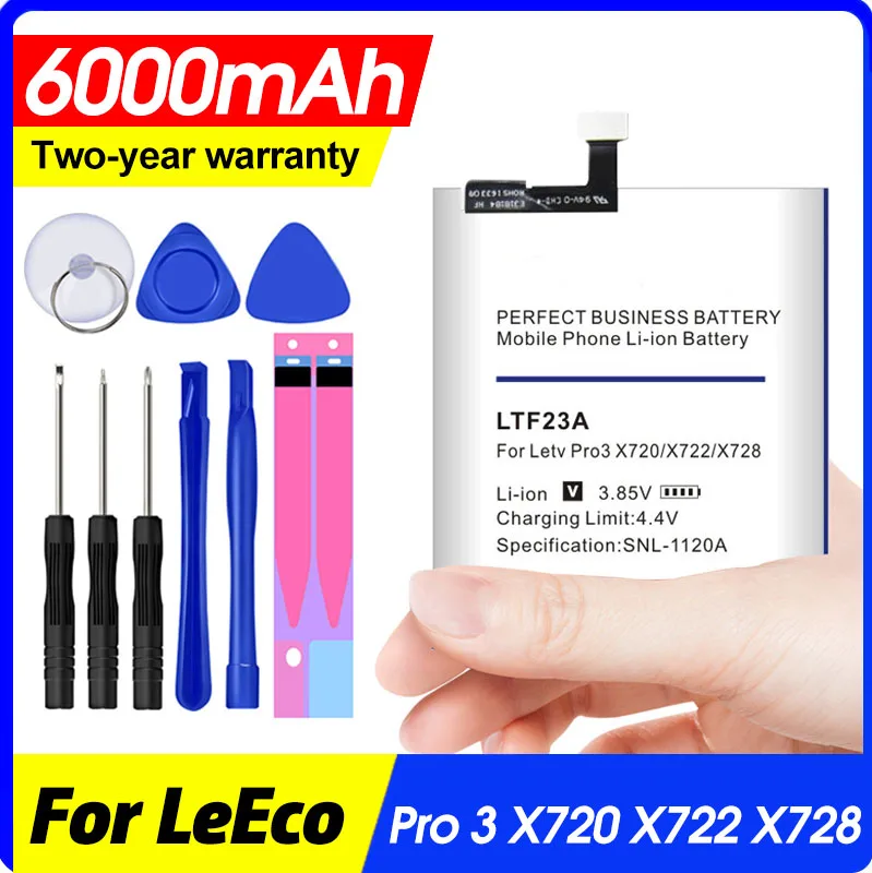 LTF23A 6000 мАч батарея для Letv LeEco Le Pro 3 X720 X722 X728 замена батареи|Аккумуляторы мобильных