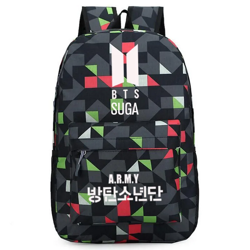 

Bts the mood for love celebrity inspired starry school bag men's and women's-style canvas backpack