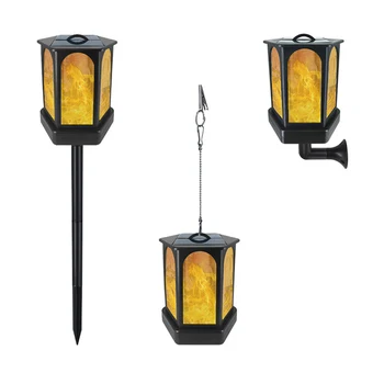 

3In1 Solar Powered LED Flame Lamp Waterproof Lawn Torch Light Garden Hanging Solar Lights Christmas Decor Lights Flamme