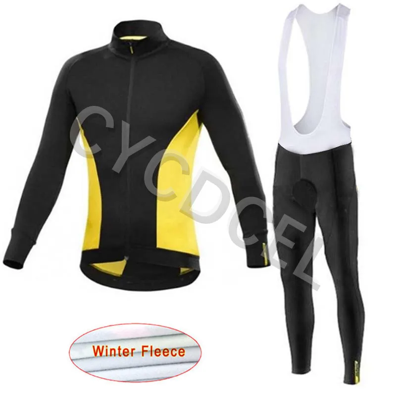 Cycling jersey 7 Mavic, новинка, Джерси для велоспорта, Мужская Зимняя Теплая Флисовая одежда для велоспорта, одежда для велоспорта с длинным рукавом, комбинезон, Майо, Ropa Ciclismo - Цвет: Cycling jersey 7