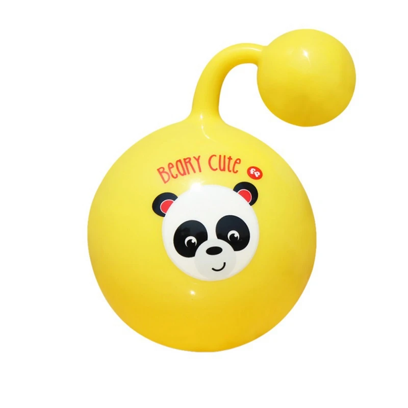 Детские погремушки для малышей, игрушки со звуком, Мультяшные животные, обучающие игрушки для новорожденных, мягкие шарики для рук - Цвет: Цвет: желтый