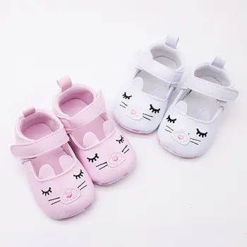 

Fashion Baby Girls Shoes Newborn Babies Princess Shoes PU Leather First Walkers Non-slip Shoes 2020