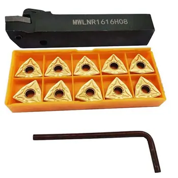 

10Pcs WNMG080408 Lathe Turning Insert +1PC MWLNR 1616H08 Indexable Carbide Turning Tool Lathe Tool Holders WNMG Holder