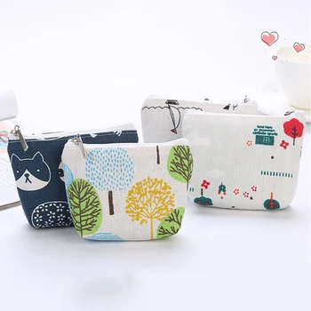 

Korean Simple Coin Bag Kids Change Purse Girls Small Wallet Cute Cotton Money Bag Portable Key Pouch Card Holder For Children