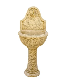 

Garden fountain wall concrete-stone with Water pump Mural 50x34x122cm.