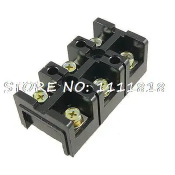

Dual Row 3 Position Covered Screw Terminal Block Strip 600V 60A