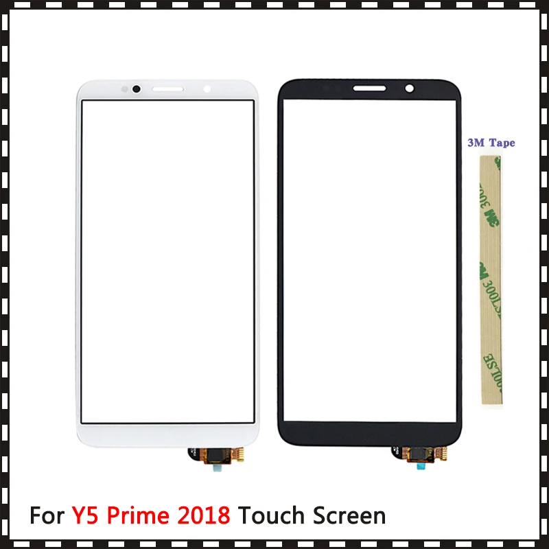 Высококачественный сенсорный экран 5,45 дюйма для Huawei Y5 PRIME 2018 DRA L02, сенсорный экран с цифровым преобразователем, внешняя стеклянная панель объектива