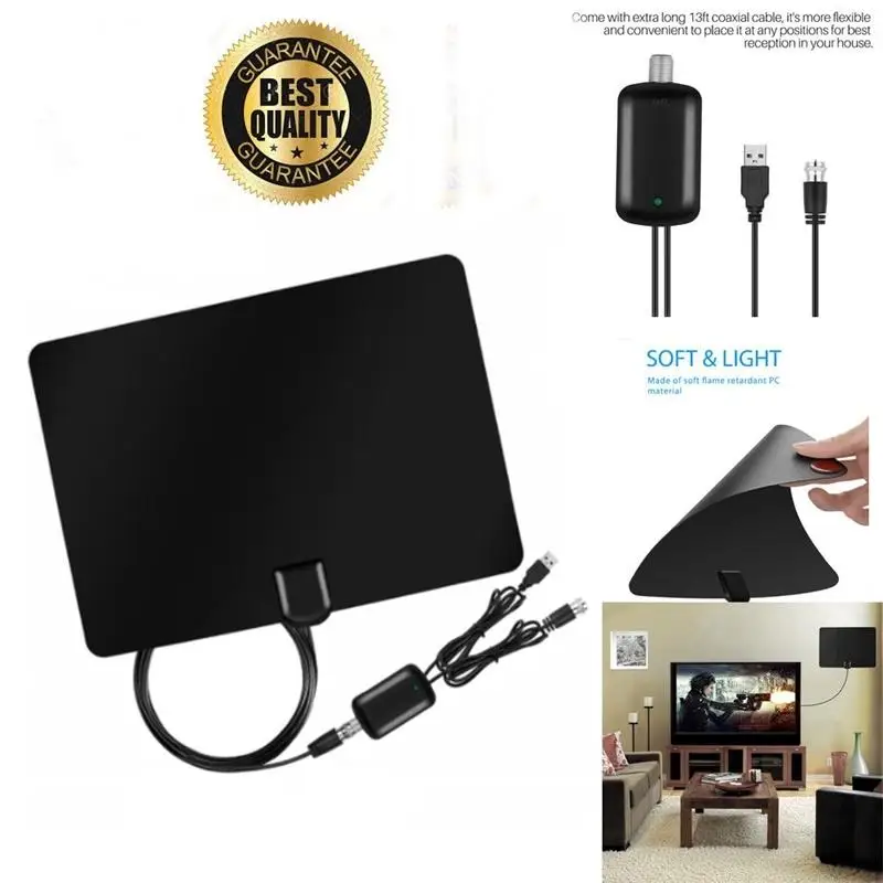 

TV Fox HDTV Antena DVB-T DVB-T2 VHF UHF ISDB ATSC DVB Signal Receiver TV Aerial Free TV Fox HD Digital DTV Indoor TV Antenna