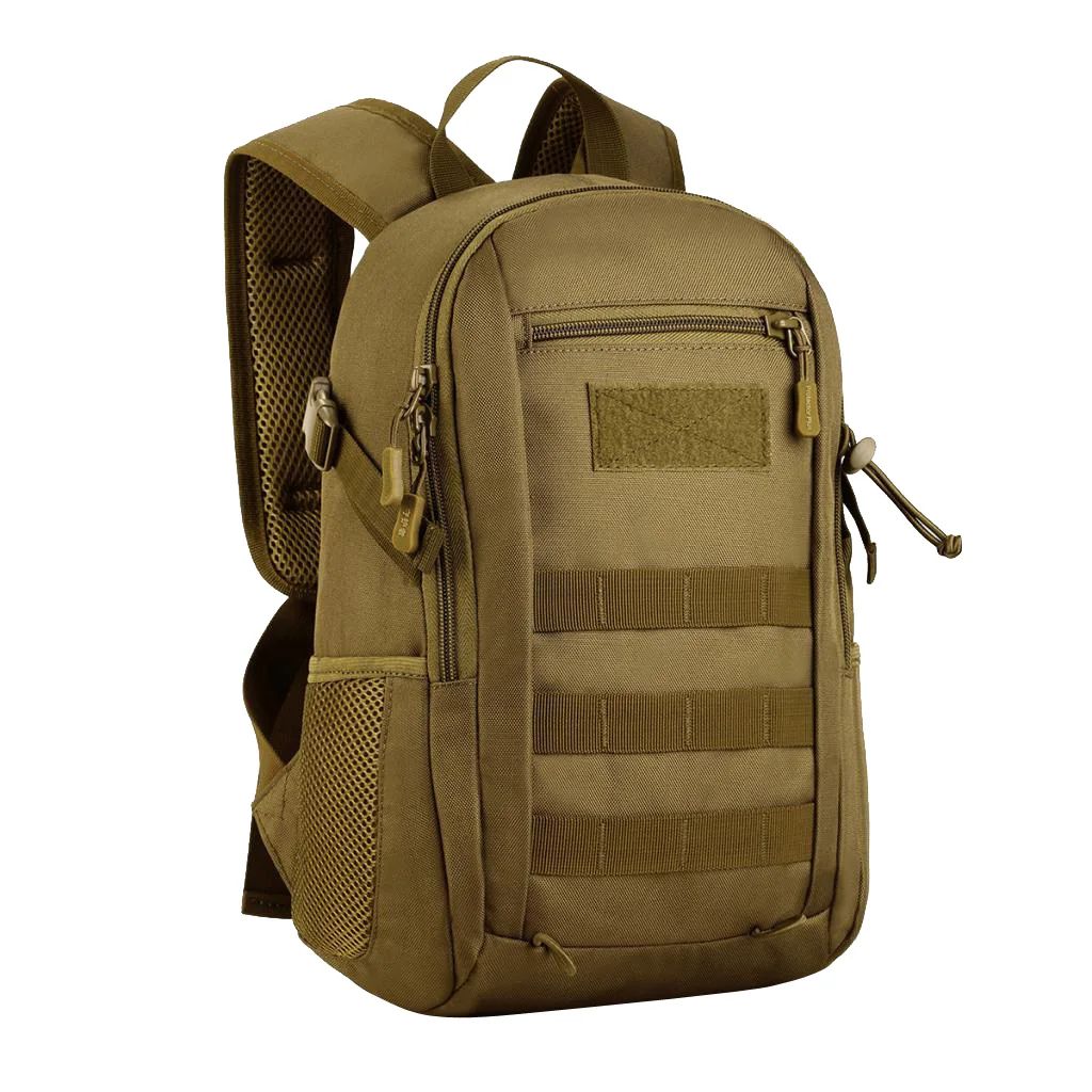 Brown Малый 12 л Рюкзак MOLLE Для мужчин дамы для маленьких мальчиков и девочек Пеший Туризм прогулочная обувь для путешествий на открытом воздухе Кемпинг 6 цветов - Цвет: Brown