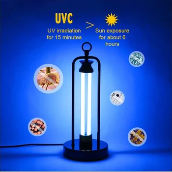 

Ultraviolet Disinfection Lamp 38W Portable Household UV Sterilization Lamp Desktop Mobile Removal Lamp For Household Toilet